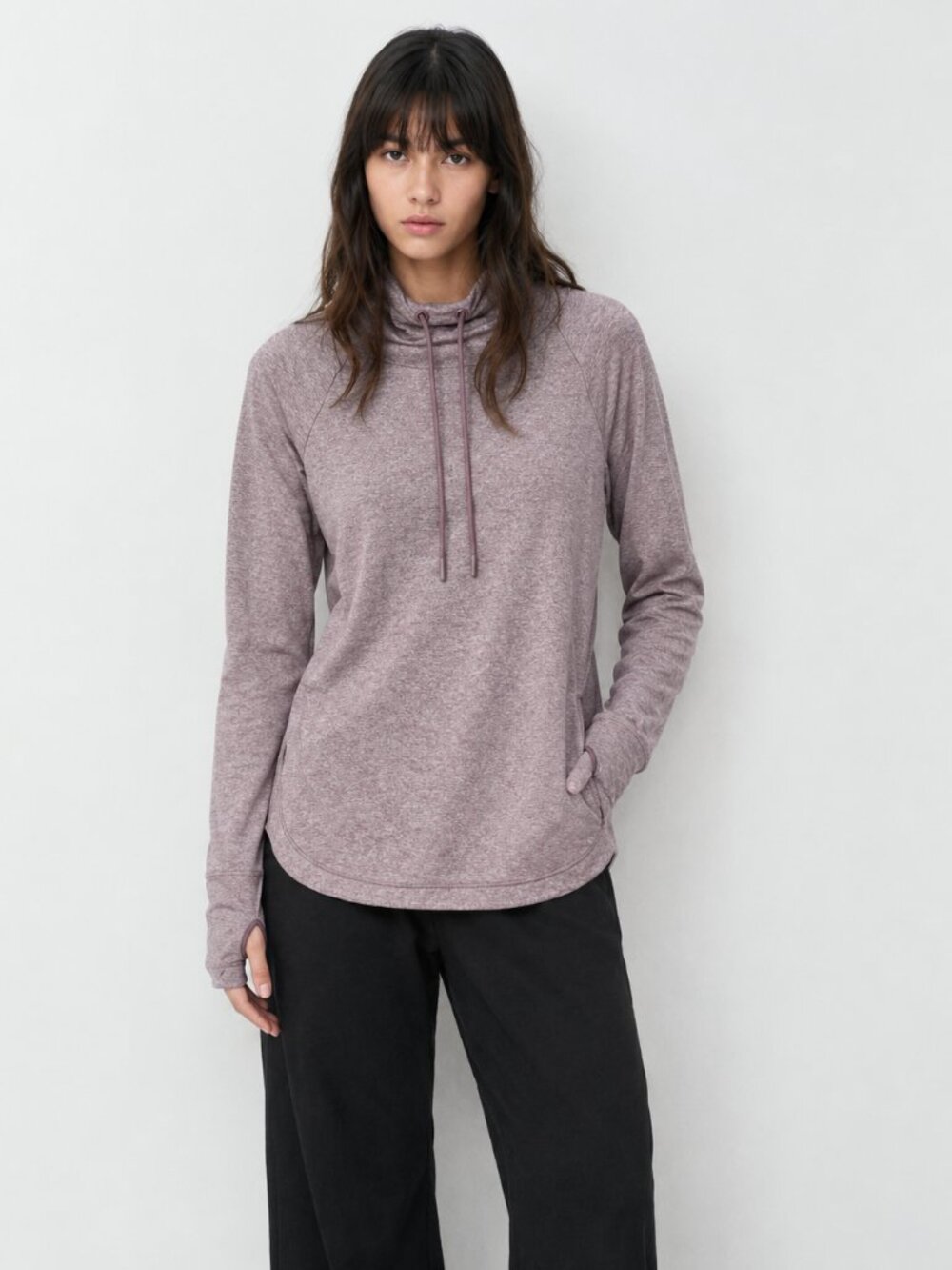Athleta Uptempo Hoodie Mauve Pullover Sweatshirt